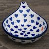 Small Hearts Pattern Nibble Dish by Ceramika Artystyczna Polish Pottery
