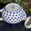 Boleslawiec Polish Pottery Teapot by Ceramika Artystyczna from Polkadot Lane UK