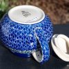 Ceramika Artystyczna Polish Pottery Teapot from Polkadot Lane UK