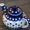 Polish Pottery Flower Spot Small Teapot for One by Ceramika Artystyczna