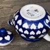 Ceramika Artystyczna Hearts Pattern Small Teapot for One