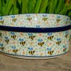 Bee Pattern Heart Dish Ceramika Artystyczna from Polkadot Lane UK