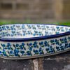 Boleslawiec Polish Pottery Shallow Heart Dish from Polkadot Lane UK