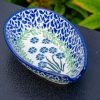 Polish Pottery Forget Me Not Spoon Rest from Polkadot Lane UK