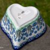 Polish Pottery Small Heart Dish by Ceramika Artystyczna Polish Pottery