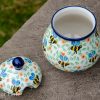 Sugar Bowl Bee Pattern from Polkadot Lane UK