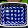 Fern Spot Polish Pottery Large Oven Dish from Polkadot Lane UK