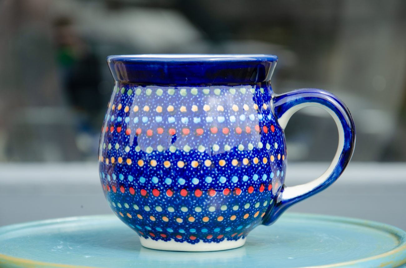 Large Round Mug Neon Spot Polkadot Lane
