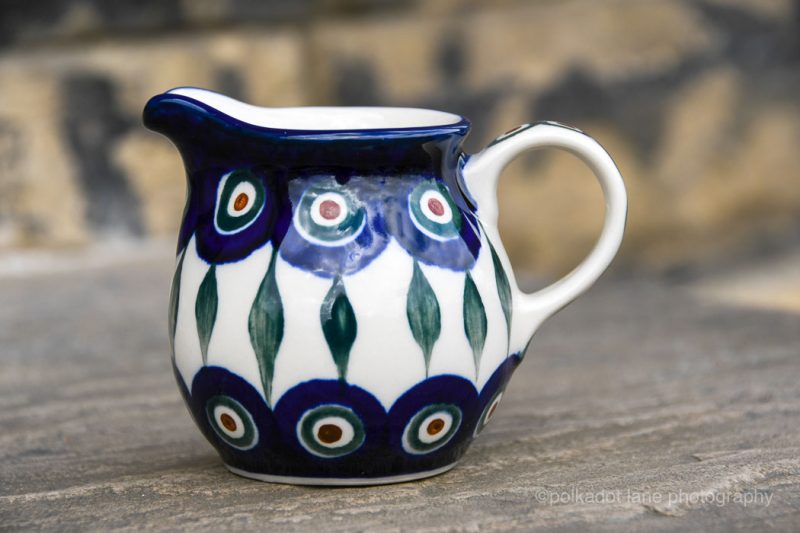 Peacock Leaf Small Milk Jug by Ceramika Artystyczna.