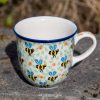 Bee Pattern Curved Mug by Ceramika Artystyczna