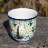 Bee Pattern Curved Mug by Ceramika Artystyczna