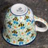 Ceramika Artystyczna Bolesławiec Curved Mug from Polkadot Lane UK