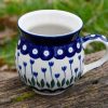 Flower Spotty Mug by Ceramika Artystyczna Polish Pottery