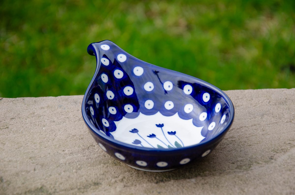 Flower Spot Nibble Dish by Ceramika Artystyczna Polish Pottery