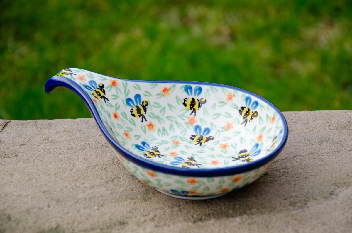 Bee Nibble Dish by Ceramika Artystyczna Polish Pottery