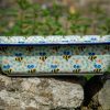 Bee Pattern Oven Dish with Rim from Polkadot Lane Polish Pottery