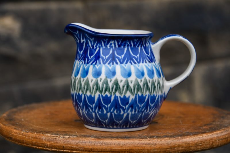 Blue Tulip Small Milk Jug by Ceramika Artystyczna