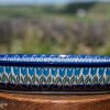 Blue Tulip Small Serving Dish from Polkadot Lane importers of Boleslawiec Polish Pottery