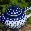 Tulip Spot Teapot for Two by Ceramika Artystyczna Polish Pottery