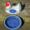 Tulip Hen Egg Container by Ceramika Artystyczna