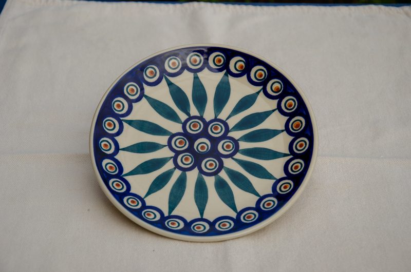 Peacock Leaf Side Plate by Ceramika Manufaktura