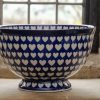 Large Heart Pattern Large Bowl by Ceramika Artystyczna