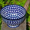 Polish Pottery Large Heart Pattern Large Bowl