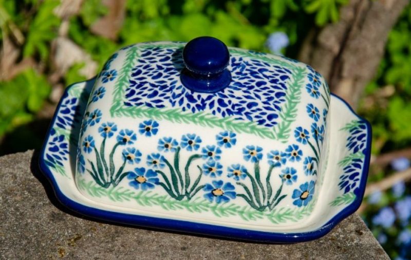 Forget me Not Butter Dish from Polkadot Lane UK