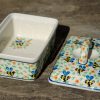 Polish Pottery Bee Pattern Butter Box Ceramika Artystyczna From Polkadot Lane UK