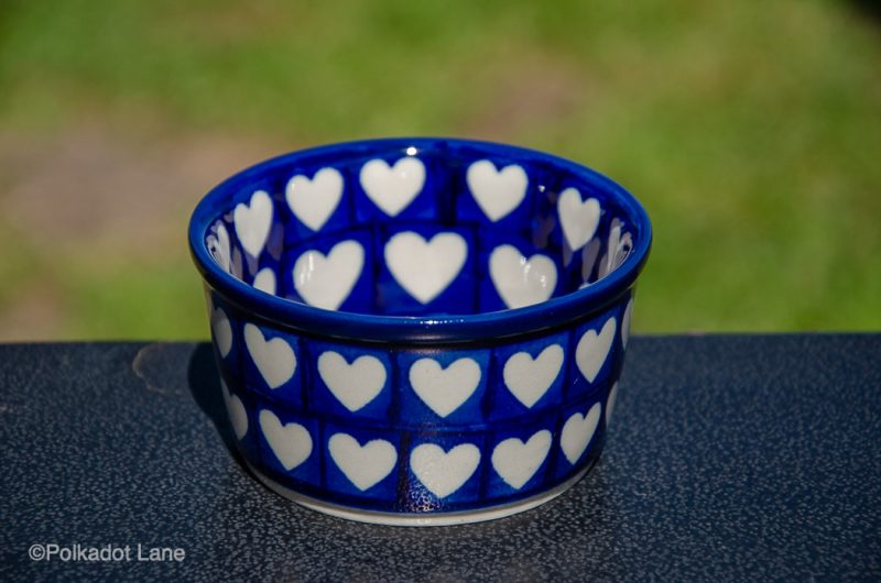 Hearts Pattern Ramekin by Ceramika Artystyczna