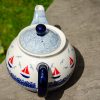 Ceramika Manufaktura Boats Pattern Teapot from Polkadot Lane UK