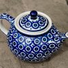Ceramika Manufaktura Polish Pottery Circles Pattern Teapot for 2 from Polkadot Lane
