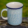 Large Tea Mug Fish in the Sea Pattern