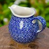 Swirl Pattern Polish Pottery Small Milk Jug From Polkadot Lane UK