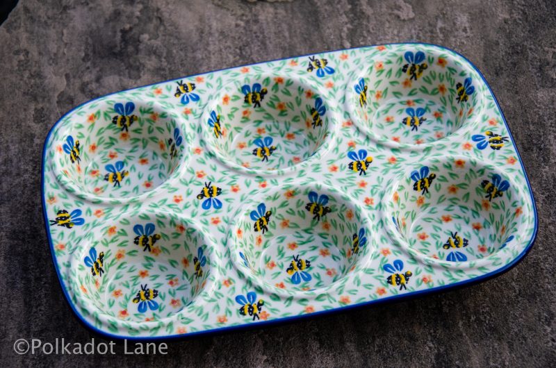 Bee Pattern Yorkshire Pudding Dish by Ceramika Artystyczna