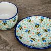 Cup and Saucer Bee Pattern from Polkadot Lane UK