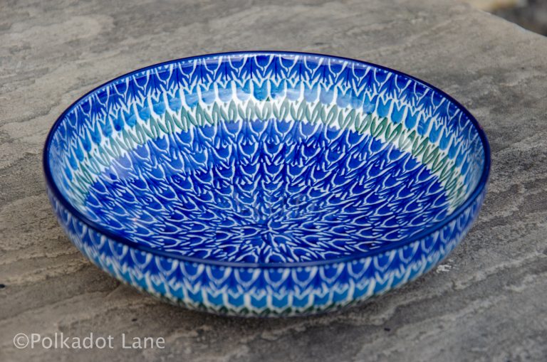 Polish Pottery Salad Bowls from Polkadot Lane Shop Yorkshire UK