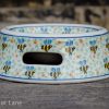 Bee Dog Bowl Ceramika Artystyczna Polish Pottery from Polkadot Lane UK