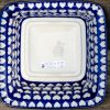 Boleslawiec Polish Pottery Square Dish from Polkadot Lane UK