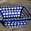 Hearts Pattern Square Serving Dish from Polkadot Lane UK