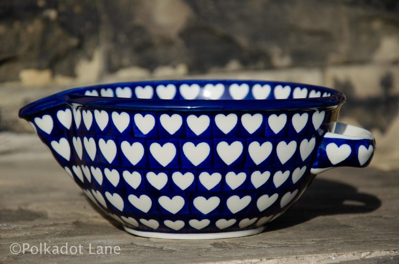 Hearts Mixing Bowl Polkadot Lane