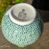 Boleslawiec Green Meadow Polish Pottery Vase from Polkadot Lane UK