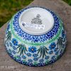 Ceramika Artystyczna Polish Pottery Forget Me Not Cereal Bowl