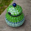 Green Meadow Sugar Bowl from Polkadot Lane Polish Pottery