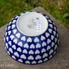 Polish Pottery Hearts Pattern Large Cereal Bowl from Polkadot Lane UK