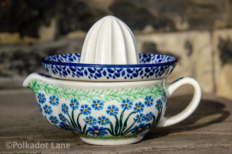 Forget Me Not Lemon Squeezer by Ceramika Artystyczna Polish Pottery