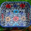 Polish Pottery Mexican Flower Oven Dish From Polkadot Lane UK