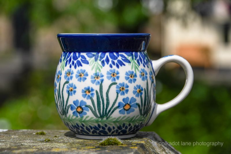 Forget Me Not Small Mug by Ceramika Artystyczna