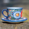 Polish Pottery Unikat Cup and Saucer by Ceramika Andy from Polkadot Lane UK