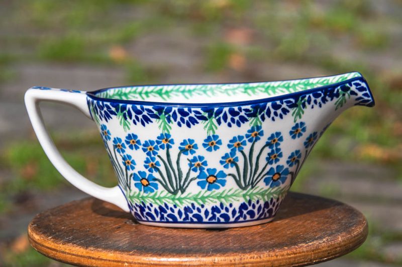 Forget Me Not Sauce Jug by Ceramika Artystyczna
